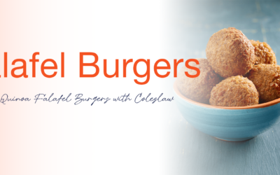 Quinoa Falafel Burgers with Coleslaw